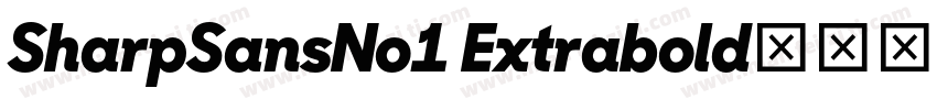 SharpSansNo1 Extrabold字体转换